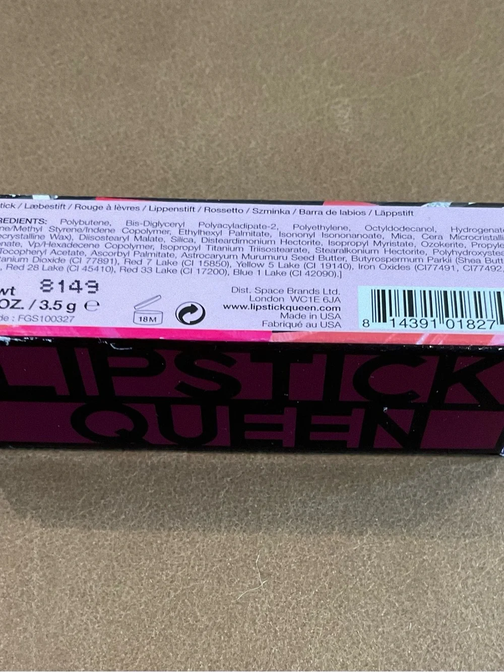 LIPSTICK QUEEN-Berserk Berry-NWT